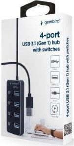 Enzo gembird usb 3.1 hub 4 poorts - 9510506