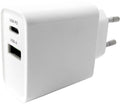 Enzo gembird usb + usb-c snellader 20w wit - a9540151