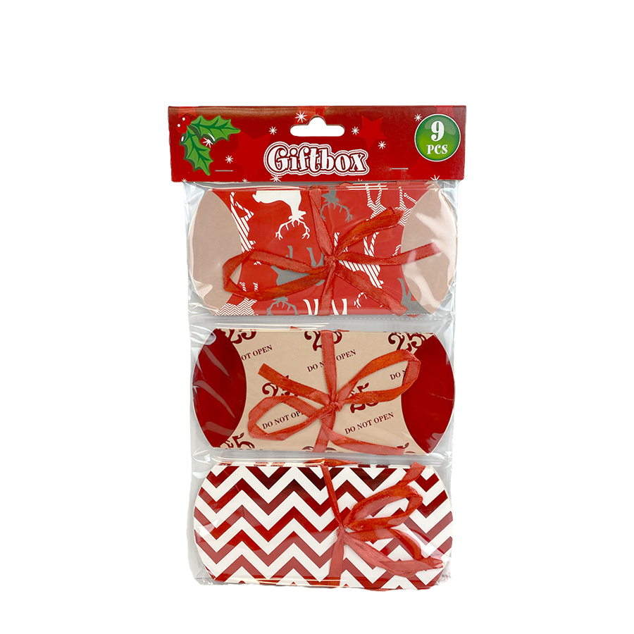 Weihnachtsgeschenkboxen, 9 Stück.