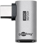 Enzo goobay usb-c adapter | male female | horizontaal | 90 graden adapter - 9550432