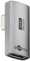 Enzo goobay usb-c adapter | male female | verticaal | gedraaid | 90 graden adapter - 9550435