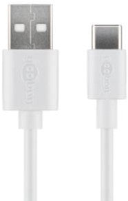 Enzo goobay usb-c laadkabel 2m wit - 9550315