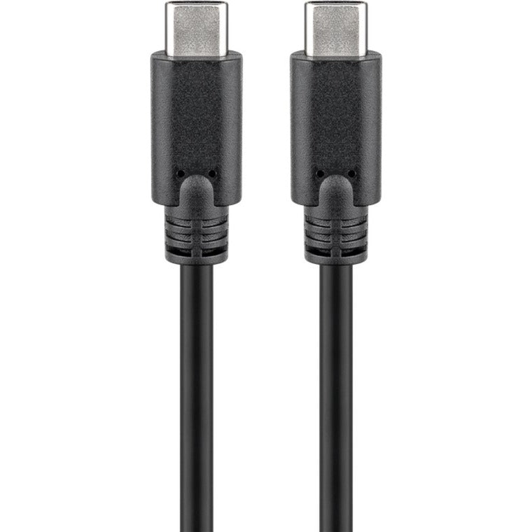 Enzo goobay usb-c - usb-c laadkabel 50cm zwart - 9550200