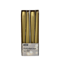 Gotische kaars goud 245 24mm 4 stuks