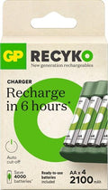 Gp batterijlader usb 3h met 4x2100ma aa batterij - 3503062