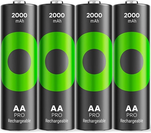 Gp nimh oplaadbare batterij aa 2000ma blister(4) - 3311492