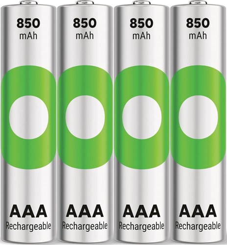 Wiederaufladbare AAA-Batterien 850 mAh NiMH 4er-Pack