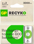 Gp nimh oplaadbare batterij c 3000ma blister(2) - 3311460