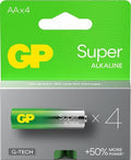 Super alkaline AA-batterijen 4PK