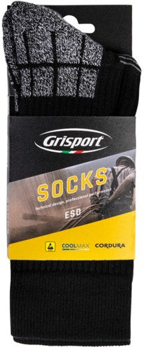 Grisport esd sokken 25107 | grijs zwart | maat 42 - 00.048.179.39