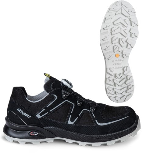 Grisport safety cross safety horizon 33606 boa s3 zwart zilver - maat 44 - 00.049.011.44