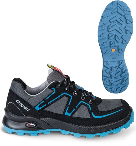Grisport safety cross safety serena 33600 dames laag s3 grijs blauw - maat 37 - 00.049.005.37