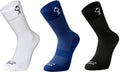 Grutto High Cut Fietssokken Wit Blauw Zwart 3 Paar Maat 43-64