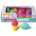 Van Der Doelen 6 Eiscreme-Radiergummis mit Vanilleduft