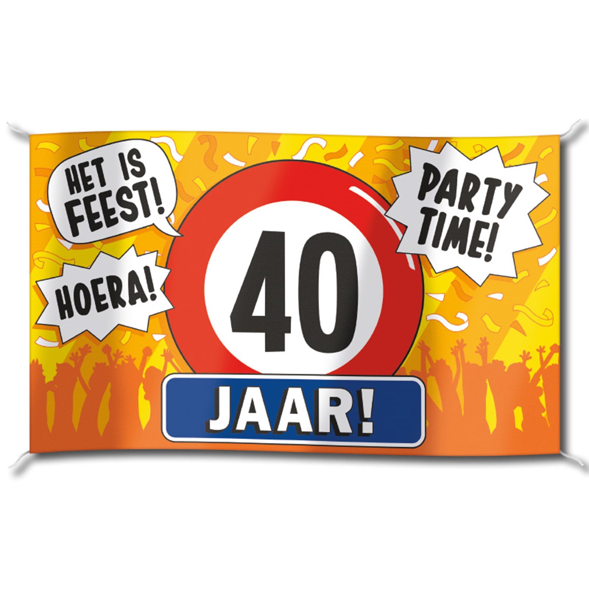 Paperdreams gevel vlag - 40 jaar