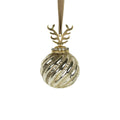 Kerstbal gewei glas goud ø8cm