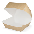Takeaware hamburgerbak groot kraft wit (400 stuks)