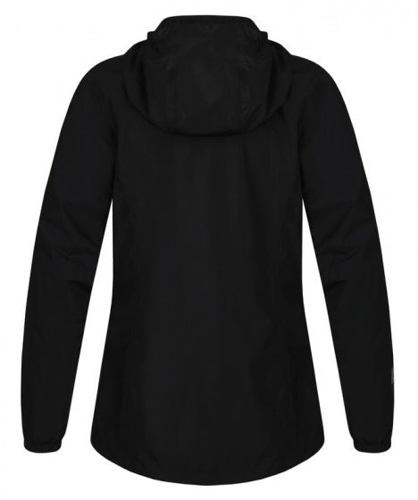 Outdoorjacke trocknet Damen Polyester/Pu Schwarz MT 40