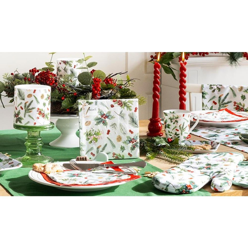 Ambiente mok 400ml winter greenery wit