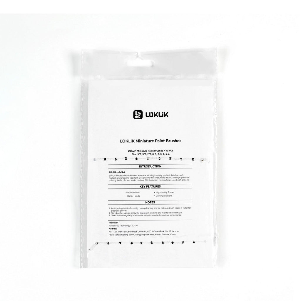 Loklik • mini verfkwasten set 10st.