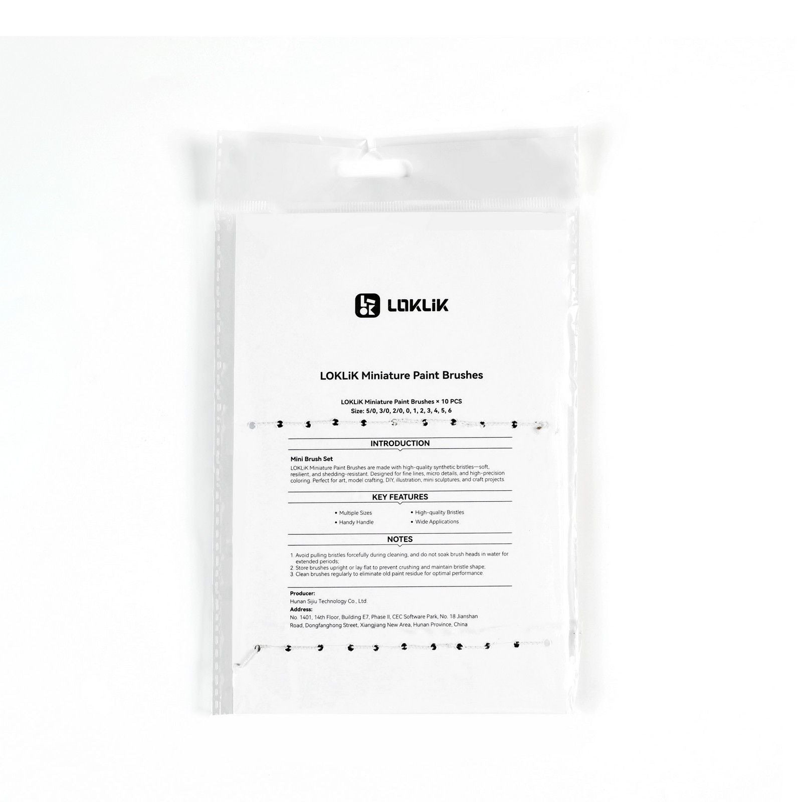 Loklik • mini verfkwasten set 10st.