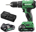 Hikoki dv18dawcz | accu klop-boor-schroefmachine | 18 v | 50 nm | 2 x 2.0 ah accu en lader | in kunststof koffer - dv18dawcz