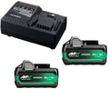Hikoki uc18ysl3whz booster pack | 2 x multi-volt bsl38a18x accu's 5ah 18v 2,5ah 36v + snellader uc18ysl3