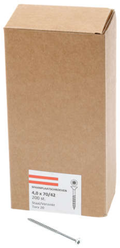 Hoenderdaal fasteners hoenderdaal spaanplaatschroef verzinkt platkop deeldraad torx tx20 4.0x70 42 | 200 stuks - 0206.01.26201