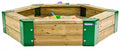 Sandkasten 150 x 110 x 28 cm Holz natur
