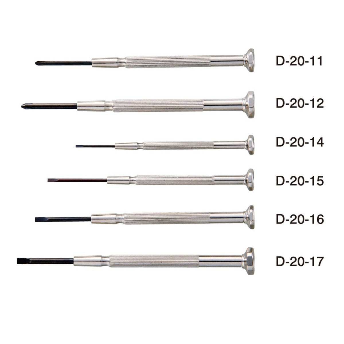 Hozan Präzisionsschraubendreher-Set, 6-teilig, im Koffer