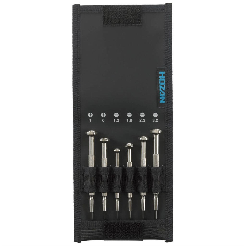 Hozan Präzisionsschraubendreher-Set, 6-teilig, im Koffer