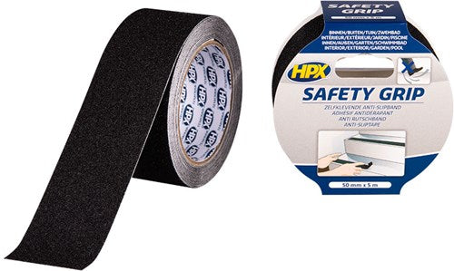 Hpx anti-slip tape | zwart | 50mm x 5m - sb5005 - sb5005