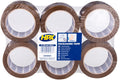 Hpx verpakkingstape flatpack | 6 rollen | bruin | 50mm x 66m - vb5066p vb5066p