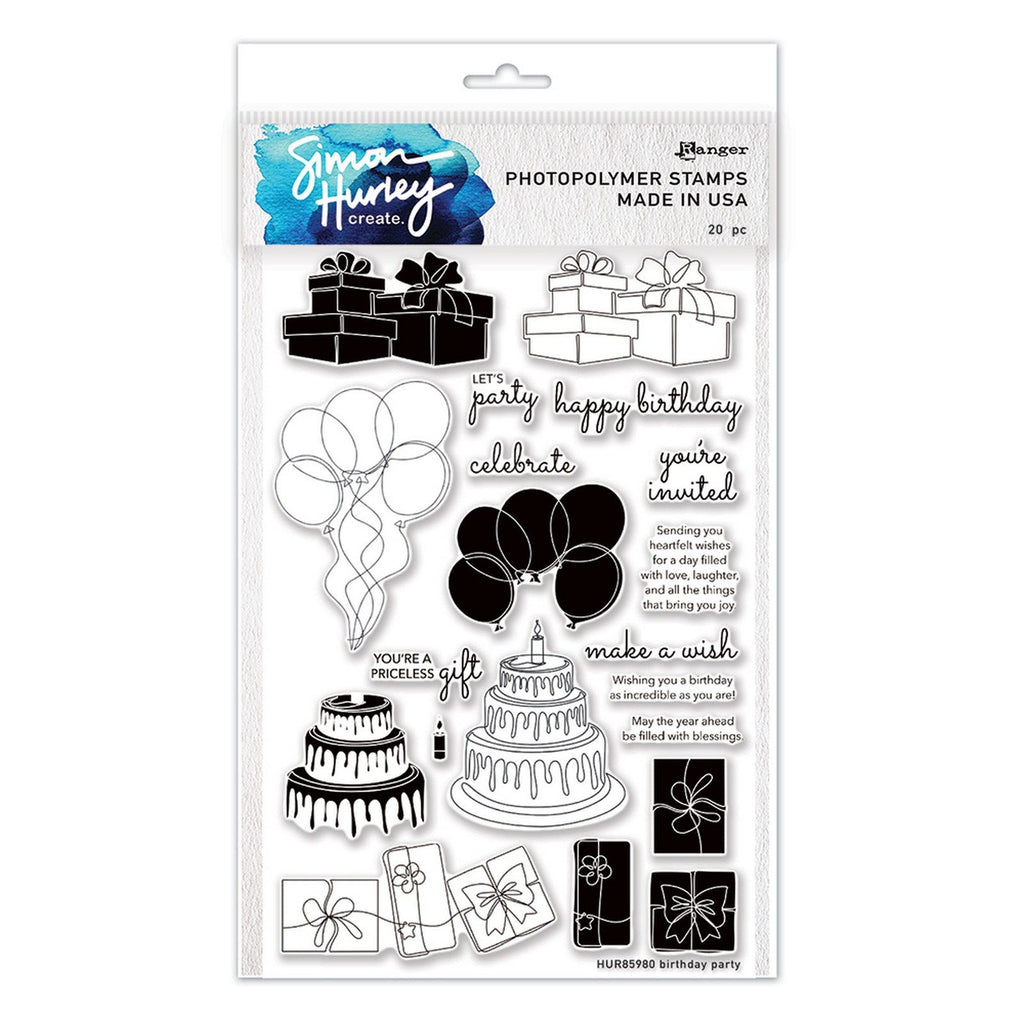 Ranger ink ranger • simon hurley create photopolymer stamps birthday party