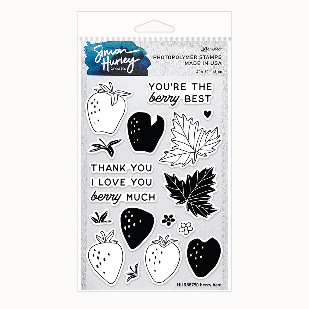 Ranger ink ranger • simon hurley create. photopolymer stamps berry best