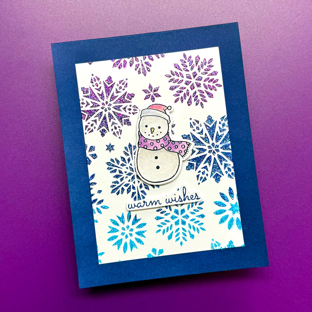 Ranger ink ranger • simon hurley create. stencil dazzling snowflakes