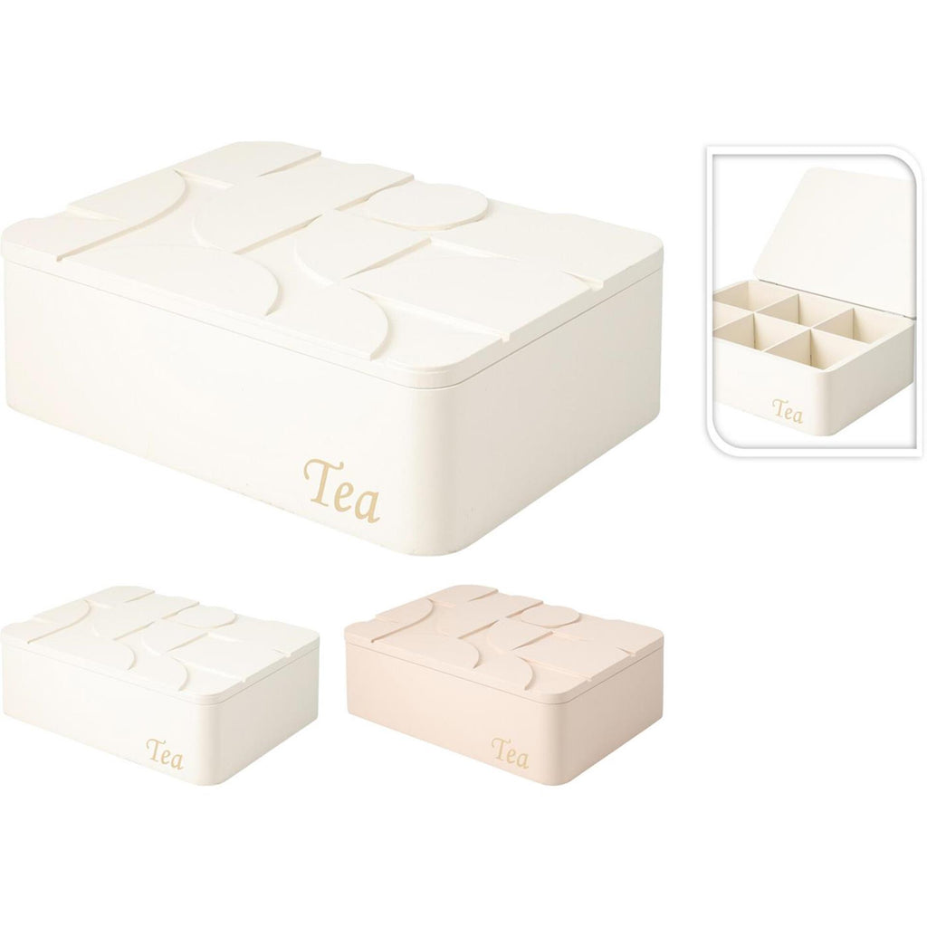 Home styling theedoos 24 x 16,5 cm houten