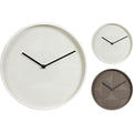 Home styling wandklok modern ø30cm wit of taupe