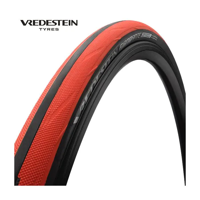 Vredestein buitenband fiammante 28 x 7 8 (23-622) zwart rood