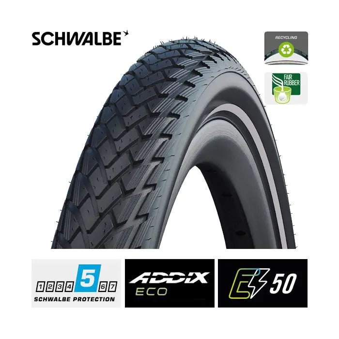 SCHWALBE Marathon Performance 47-559 +r schwarzer Drahtreifen