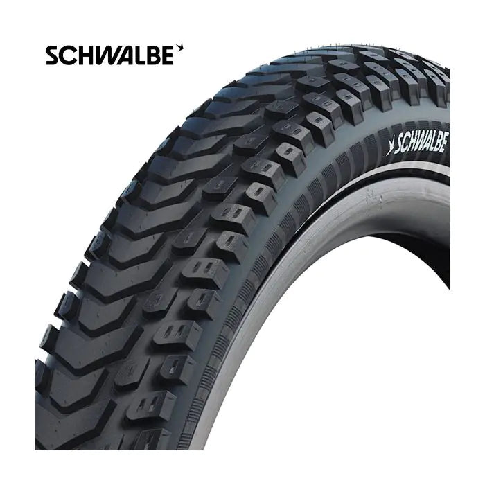 Schwalbe marathon mondial pro - folding - addix - v-guard - 27.5x2.40 - black + reflex