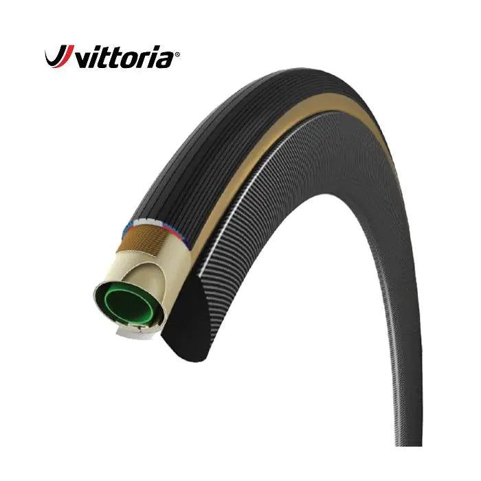 Vittoria tube 25-622 corsa met grafeen g+ zwart-transparant