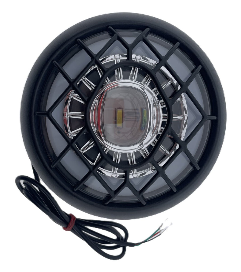 Ikzi LED-Frontleuchte für Fatbikes, 160 Lux, E-Bike, 36–48 V, wasserdicht, im Karton