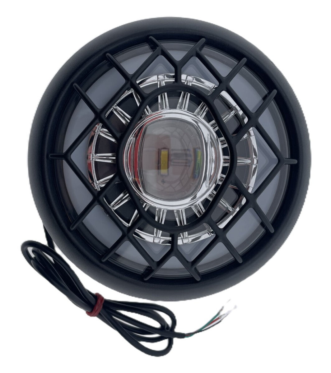 Ikzi LED-Frontleuchte für Fatbikes, 160 Lux, E-Bike, 36–48 V, wasserdicht, im Karton