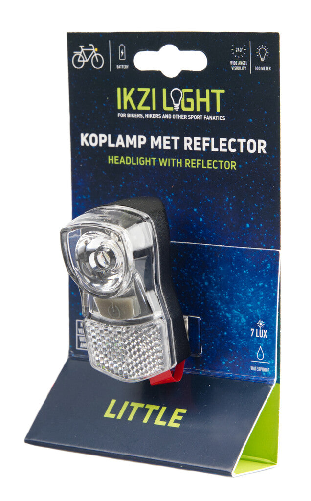 Ikzi LED-Frontscheinwerfer, mittelgroß, 1 Watt Batterie, ++ 7 Lux ++