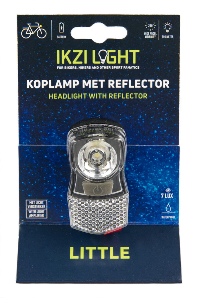 Ikzi LED-Frontscheinwerfer, mittelgroß, 1 Watt Batterie, ++ 7 Lux ++