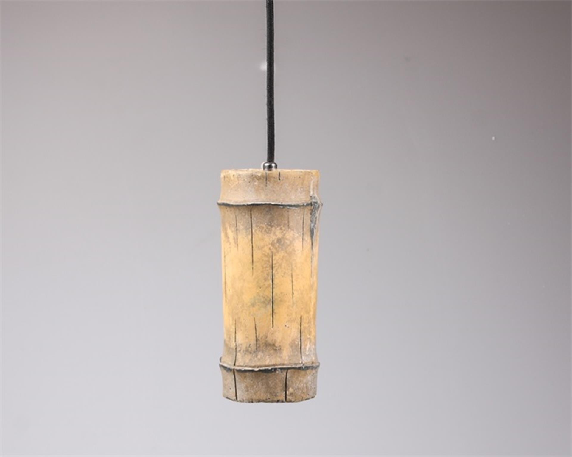 Season inspired decoration lamp bamboelook 9x9x26cm