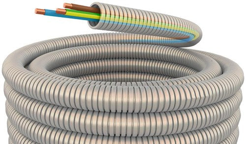 Enzo installatiebuis flexibel 5 8 (16mm) bedraad grijs 100m - 1275800