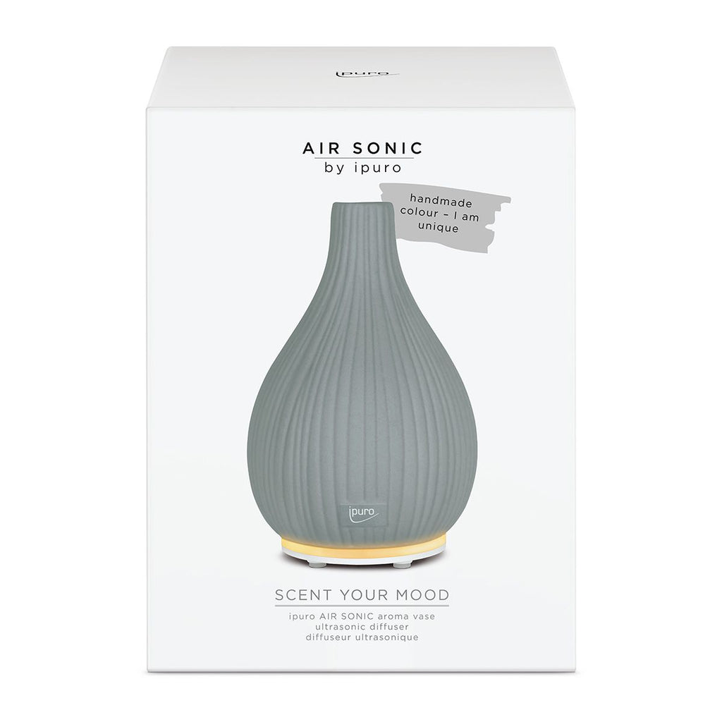 Ipuro air sonic aroma vaas grijs