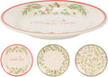 Home styling kerst dessertbord aardewerk ø19cm